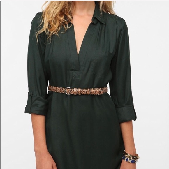 Urban Outfitters Tops - Urban Outfitters Sparkle & Fade Forest Green Tunic